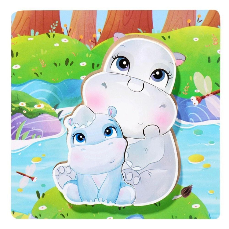پازل ۵ تکه چوبی